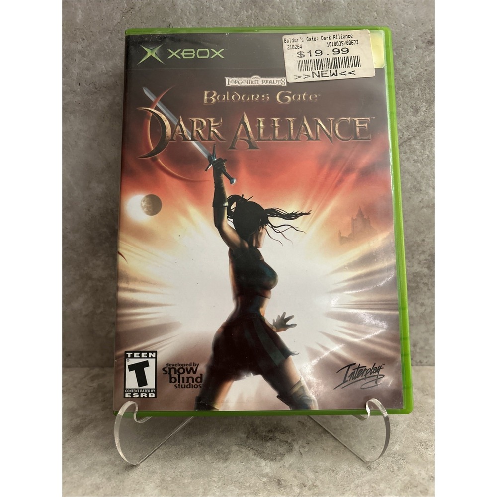 Xbox Baldurs Gate Dark Alliance 2002 No Manual Dungeons & Dragons Original
